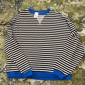 Free People Classic Stripe Pullover Sweater NWT